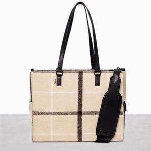 Mini Work Tote in Plaid